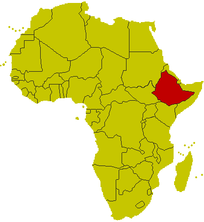 Karte Äthiopien