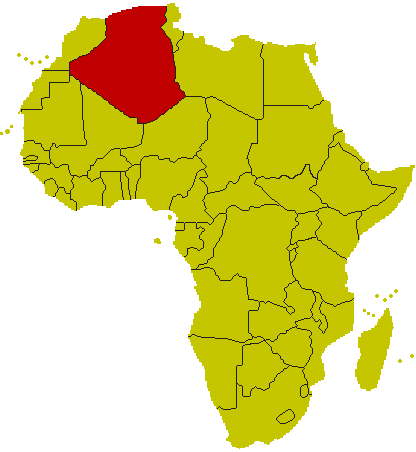 Karte Algerien