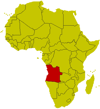 Karte Angola