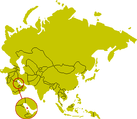 Karte Bahrain