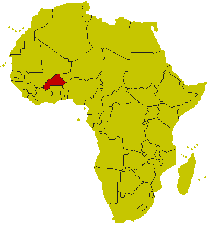 Karte Burkina-Faso