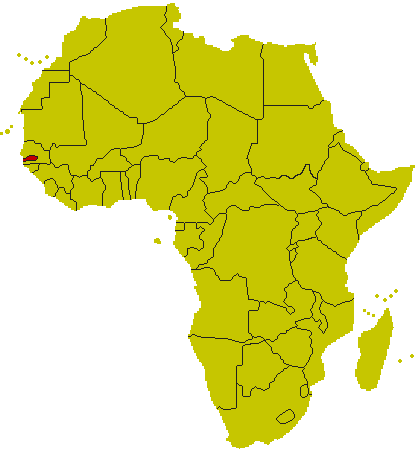 Karte Gambia