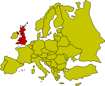 Karte Grossbritanien