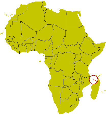 Karte Komoren