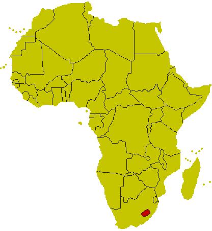 Karte Lesotho