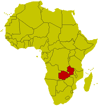 Karte Sambia