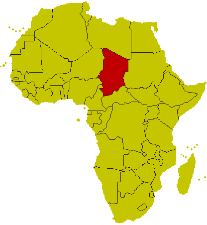 Karte Tschad